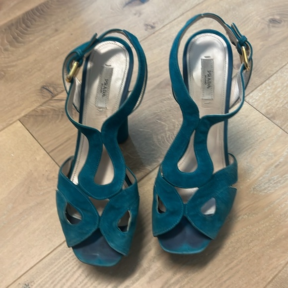 Prada blue platform heels size 39 - Picture 3 of 4